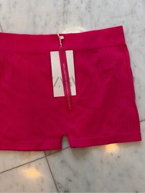 Zara limitless contour collection Hot Pink Seamless Athletic Shorts medium large